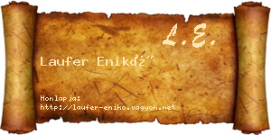 Laufer Enikő névjegykártya